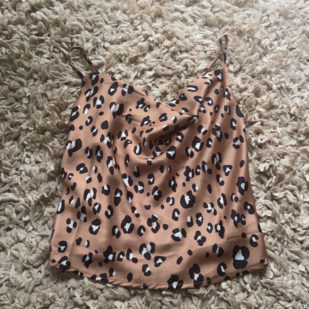 Nasty Gal Cropped Silk Tank